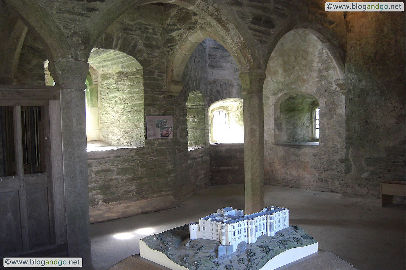 Berry Pomeroy Castle - In the gatehouse